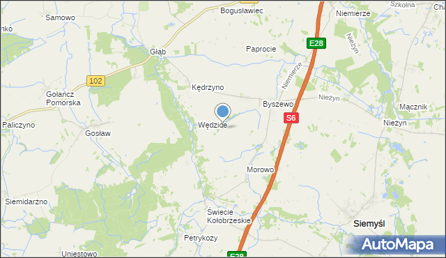 mapa Kolonia Kędrzyno, Kolonia Kędrzyno na mapie Targeo